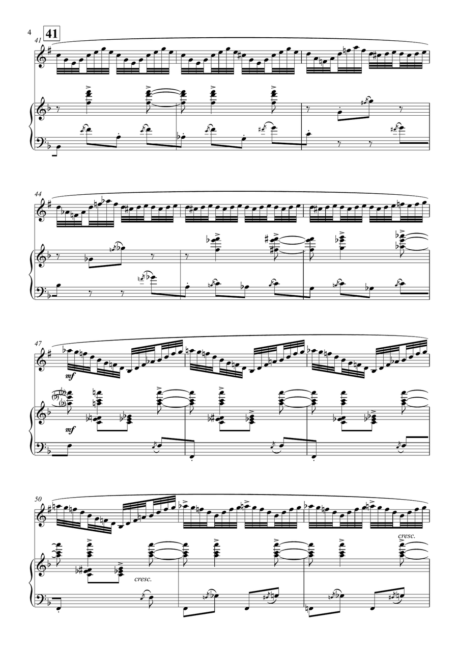 Le Api arranged for Soprano Saxophone and Piano Soprano Saxophone scores gallery preview page 5