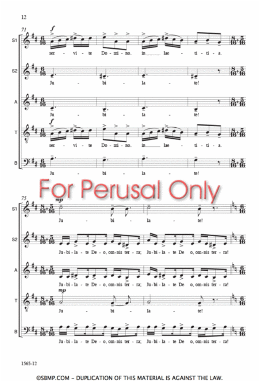 Benedicamus Domino Benedicamus Domino 4-Part scores gallery preview page 11