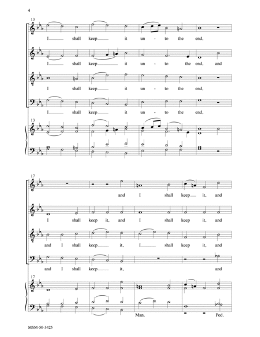 Teach Me, O Lord Teach Me, O Lord 4-Part scores gallery preview page 3