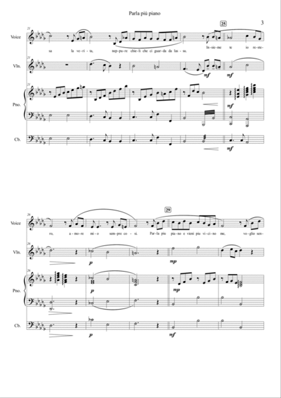 Parla Piu Piano Parla Piu Piano Double Bass scores gallery preview page 3