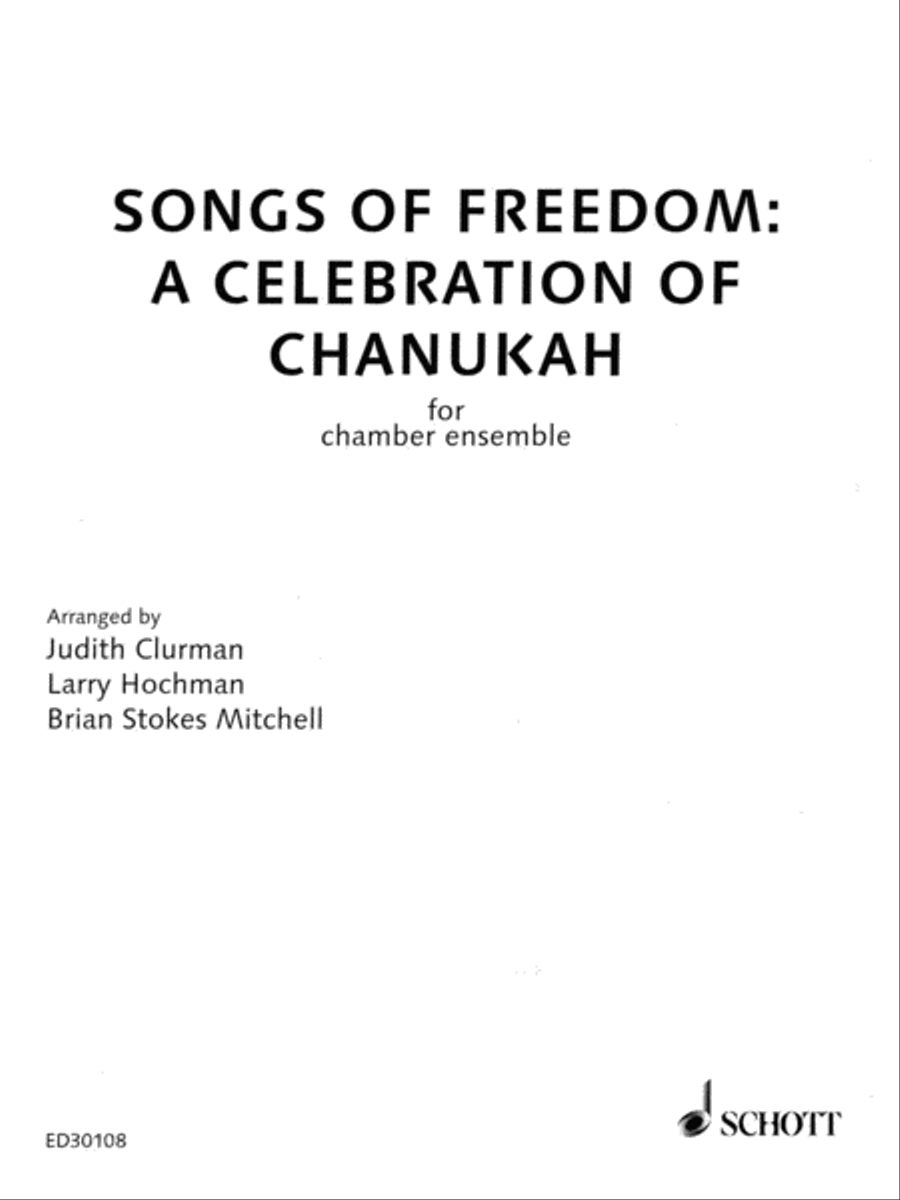 Songs of Freedom: a Celebration of Chanukah 4-Part scores gallery preview page 1