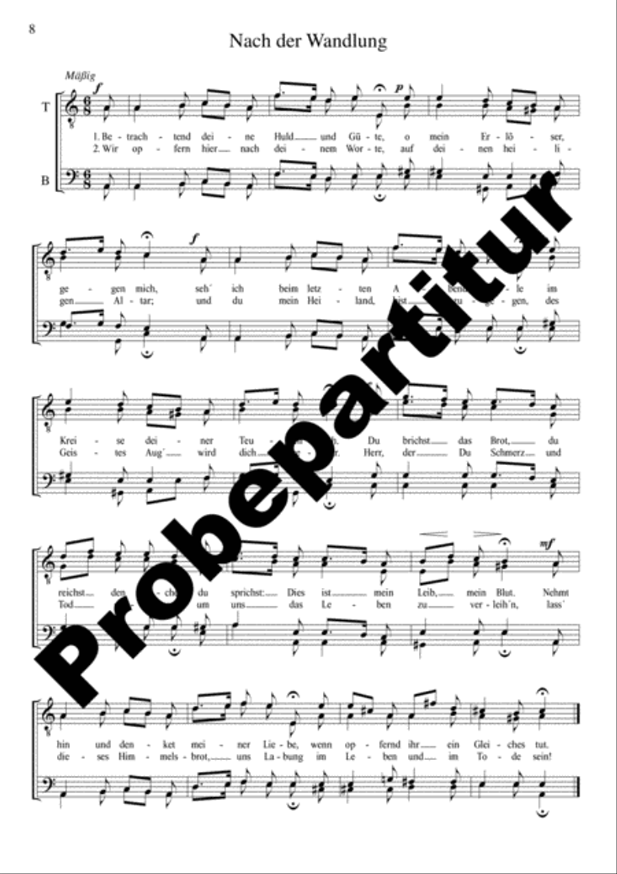 Deutsche Messe TTBB scores gallery preview page 9