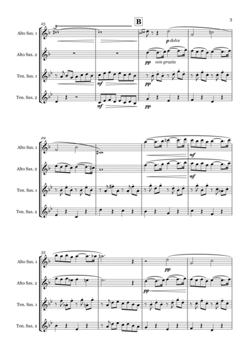 Pavane by Gabriel Faure - Saxophone quartet (AATT) image number null