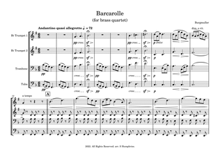 Barcarolle (for brass quartet)