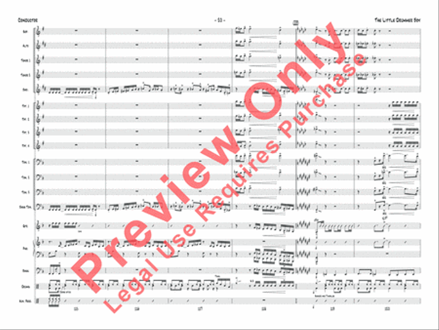 The Little Drummer Boy Jazz Ensemble scores gallery preview page 21
