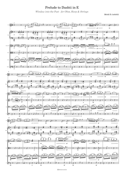 Prelude to Dashti in E (Window into the Past - for Oboe, Violin, Harp & Strings)