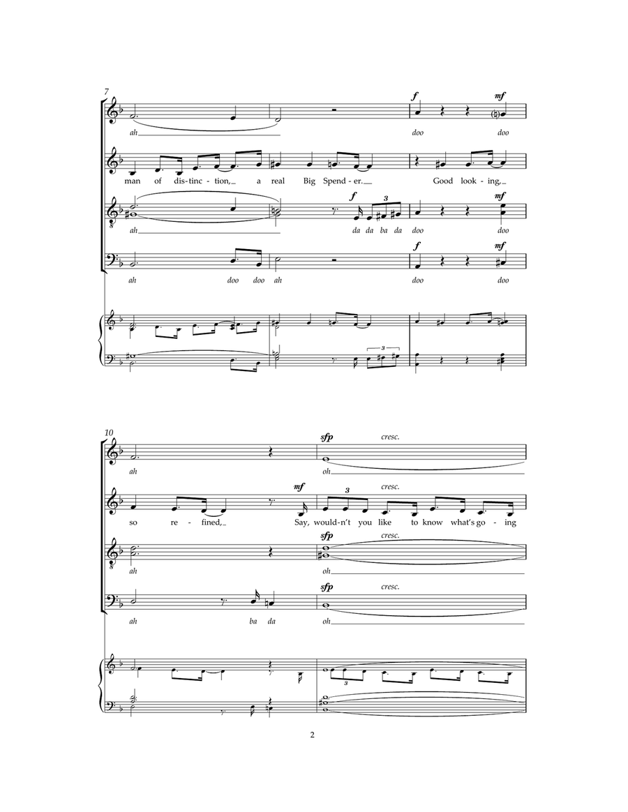 Big Spender (from Sweet Charity) Choir scores gallery preview page 2