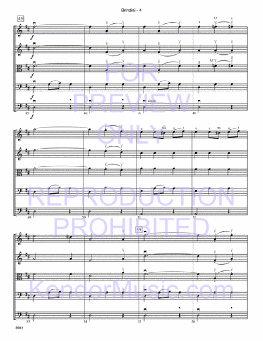 Brindisi (from La Traviata) String Orchestra scores gallery preview page 5