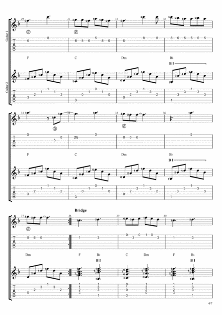 When I Look At You Electric Guitar scores gallery preview page 4