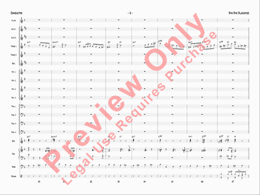 Bye Bye Blackbird Jazz Ensemble scores gallery preview page 11