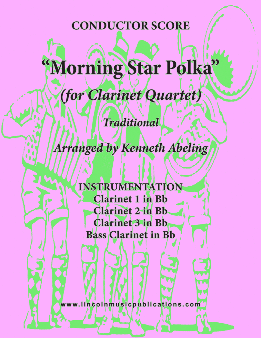 Morning Star Polka (for Clarinet Quartet) Clarinet Quartet scores gallery preview page 1