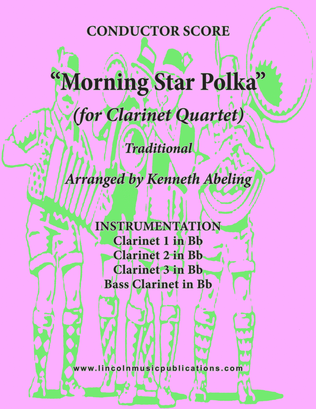 Book cover for Morning Star Polka (for Clarinet Quartet)