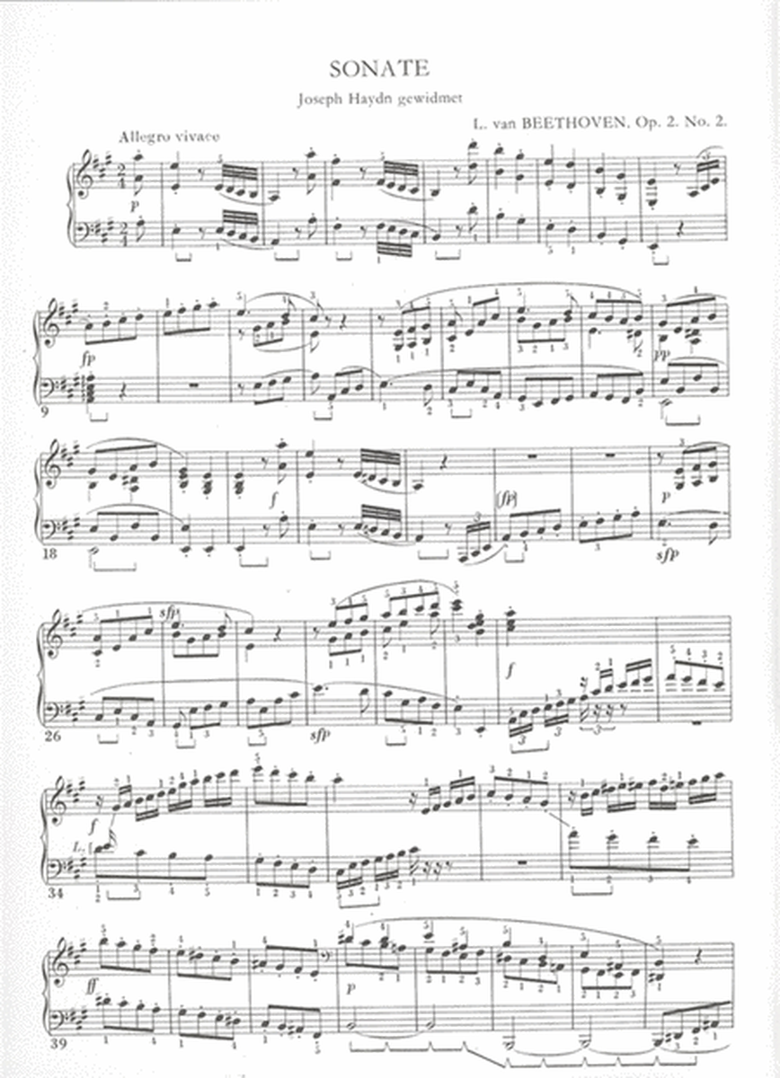 Sonate A- Dur Opus 2/2