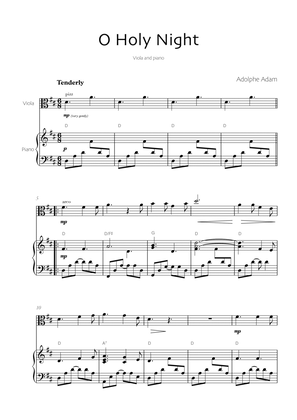 O Holy Night - viola and piano