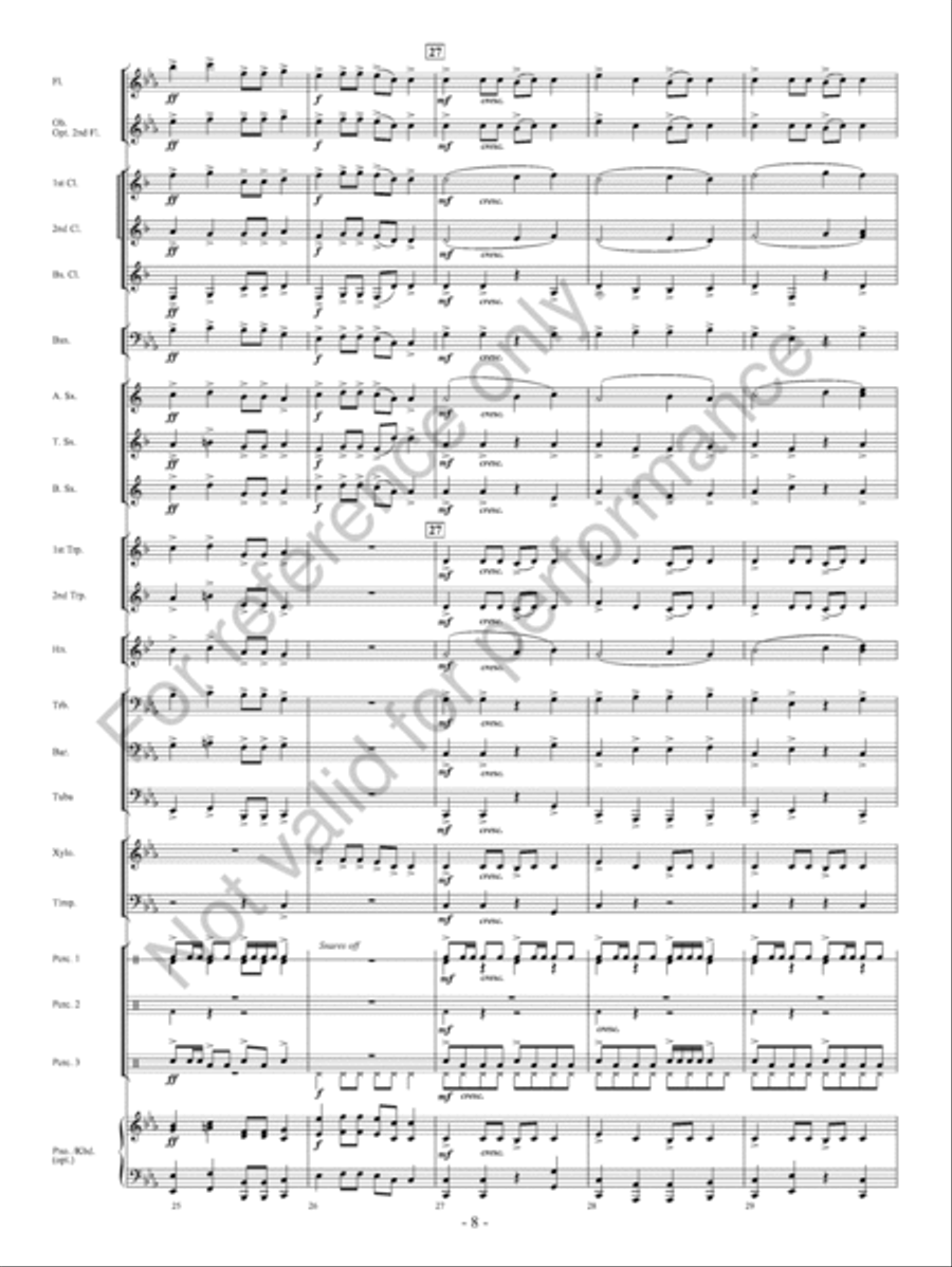 Red Earth Dances Concert Band scores gallery preview page 9