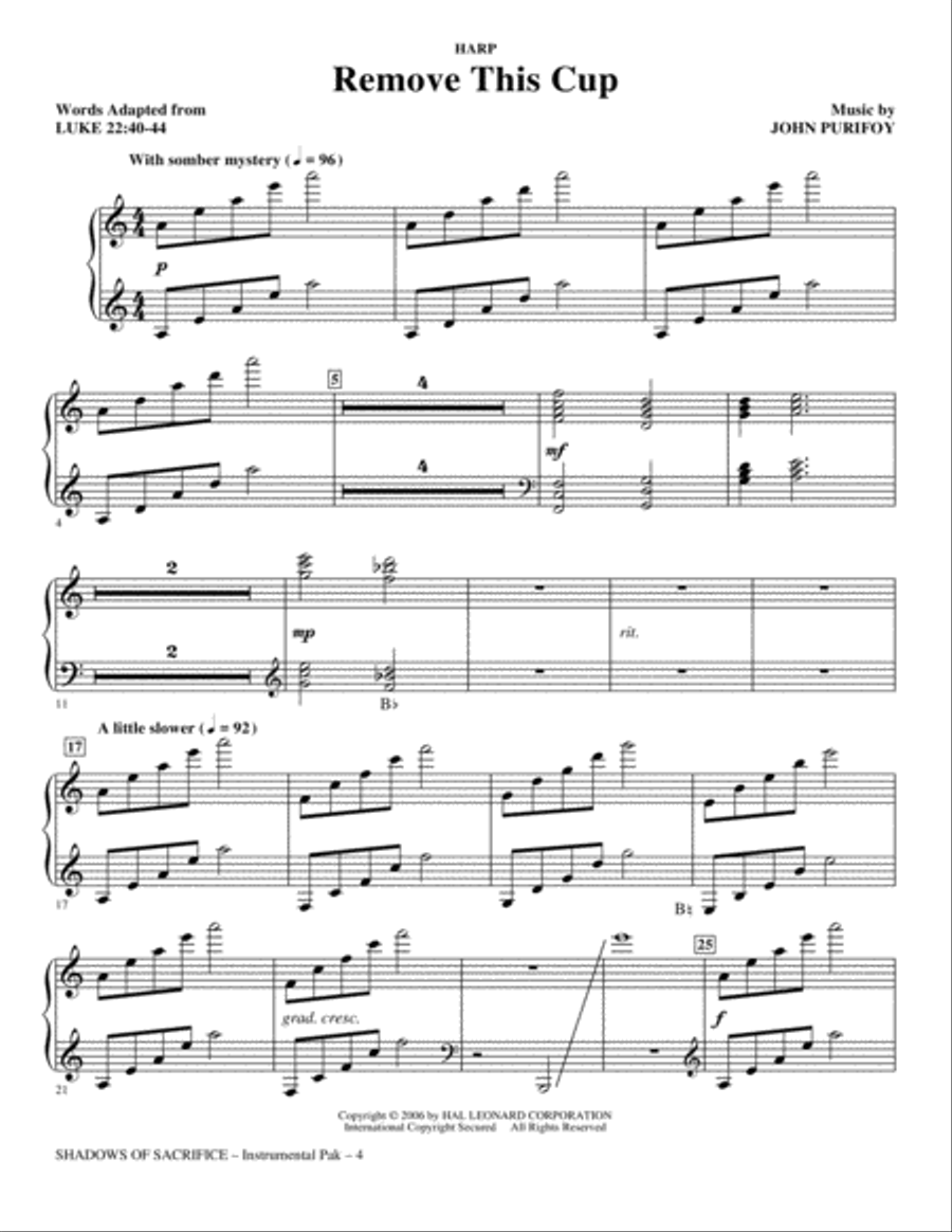 Shadows of Sacrifice - Harp Choir scores gallery preview page 4
