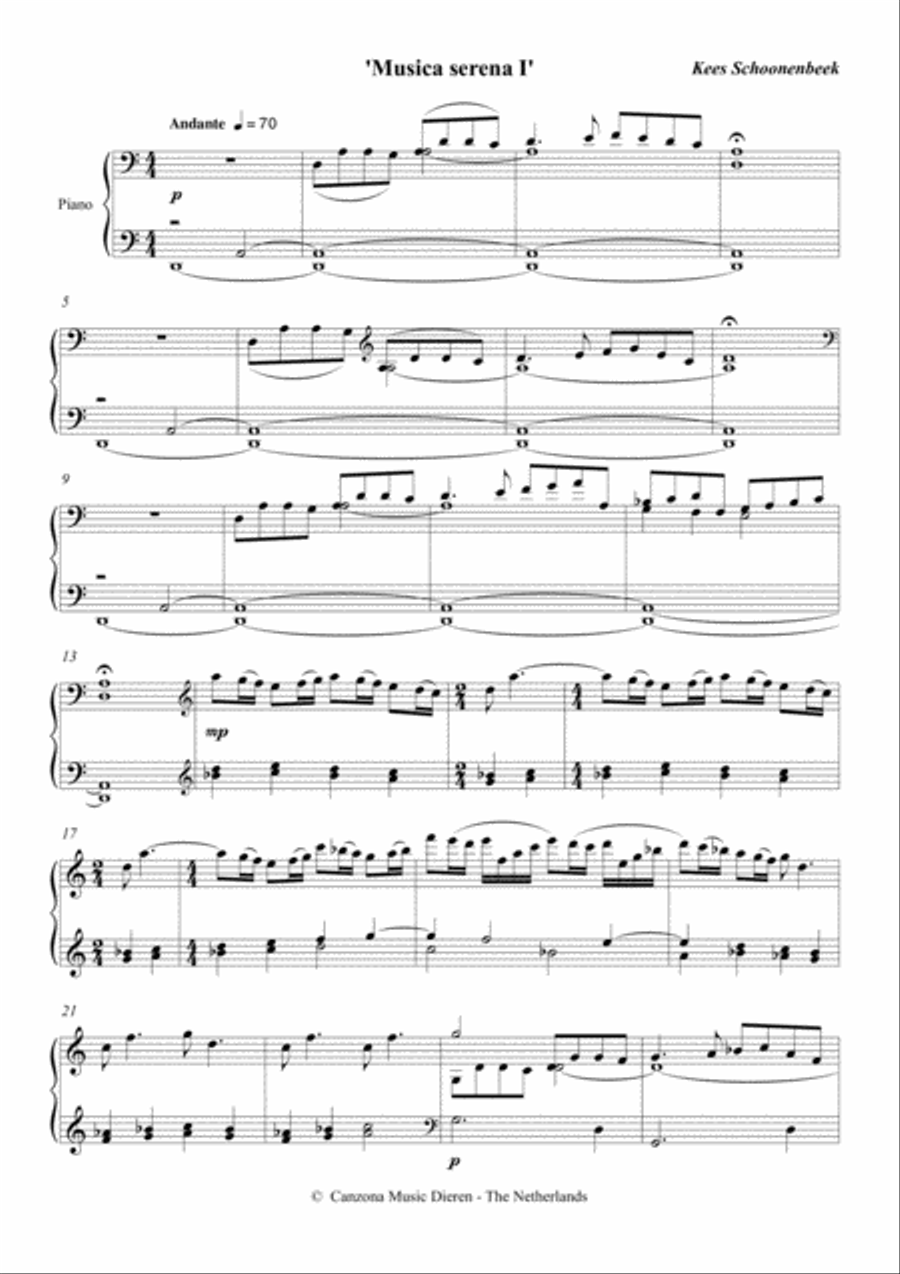 Musica Serena Piano Solo scores gallery preview page 2
