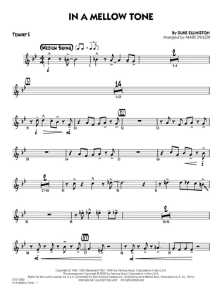 Book cover for In a Mellow Tone (arr. Mark Taylor) - Trumpet 2