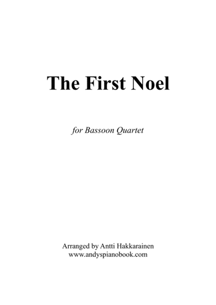 The First Noel - Bassoon Quartet