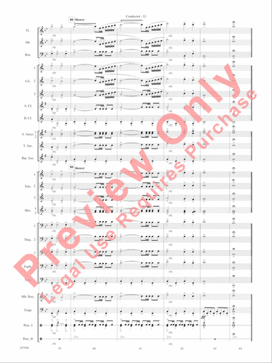A Nation's Prayer A Nation's Prayer Concert Band scores gallery preview page 16