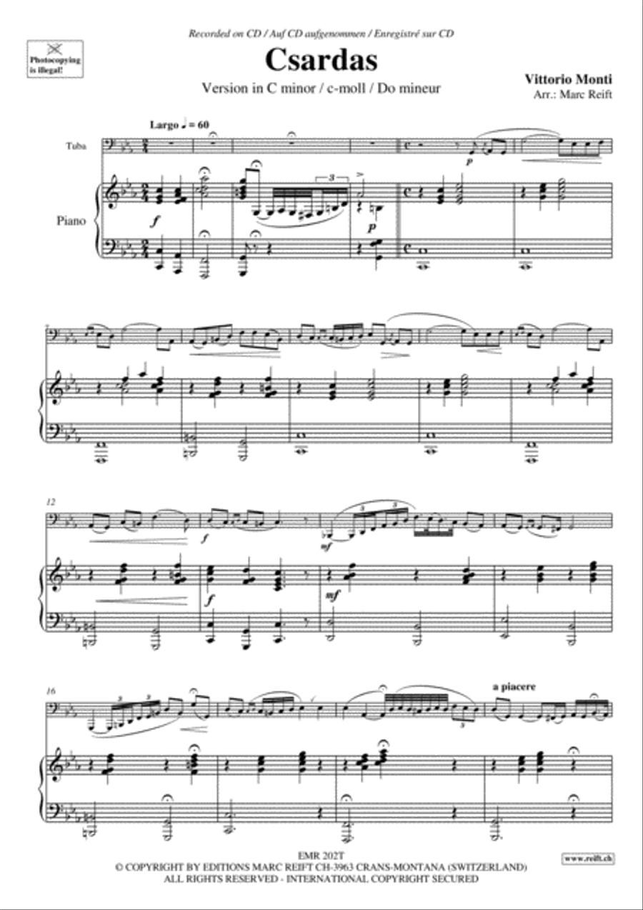 Csardas Csardas Tuba scores gallery preview page 4