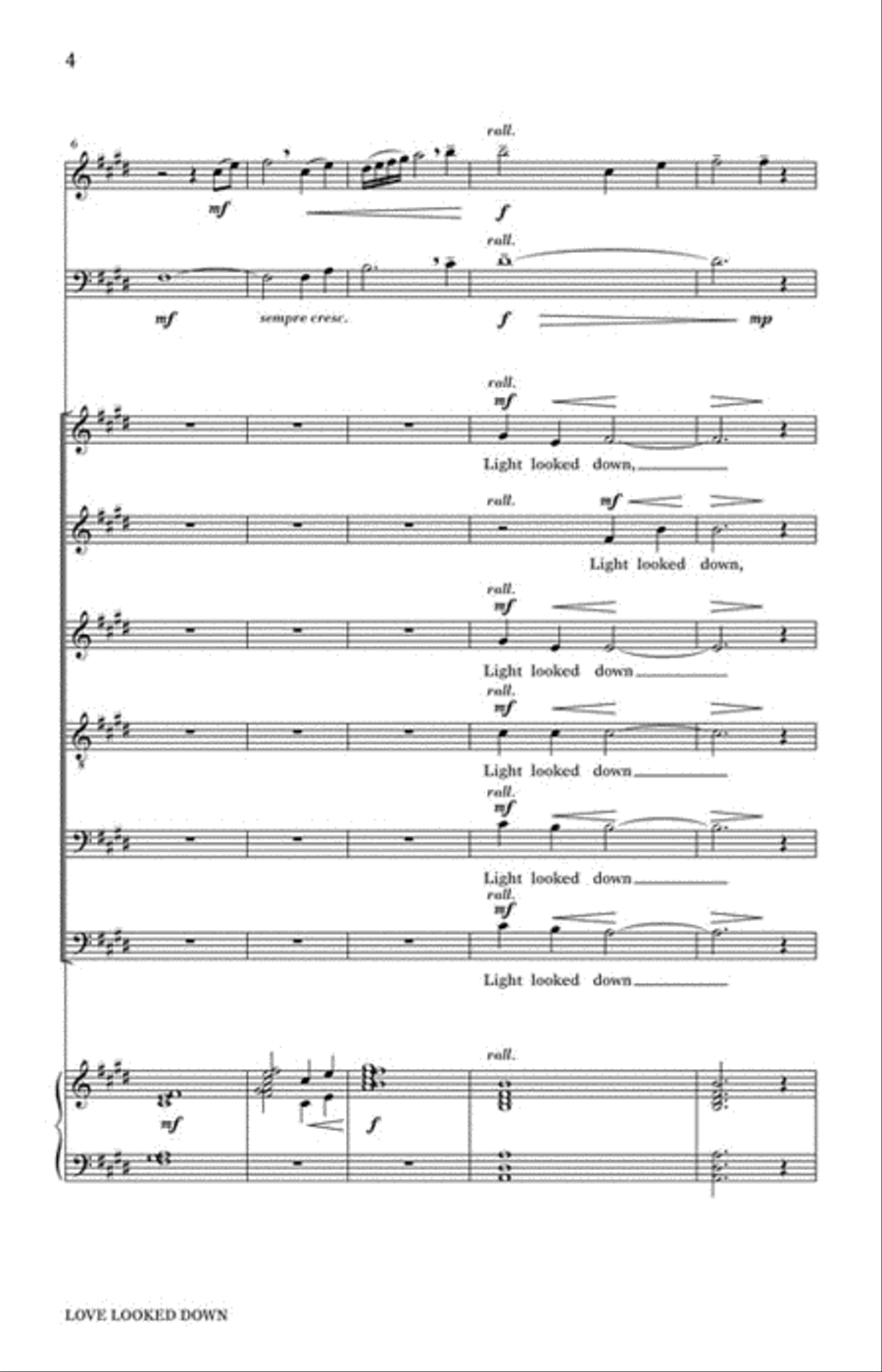 Love Looked Down Choir scores gallery preview page 3