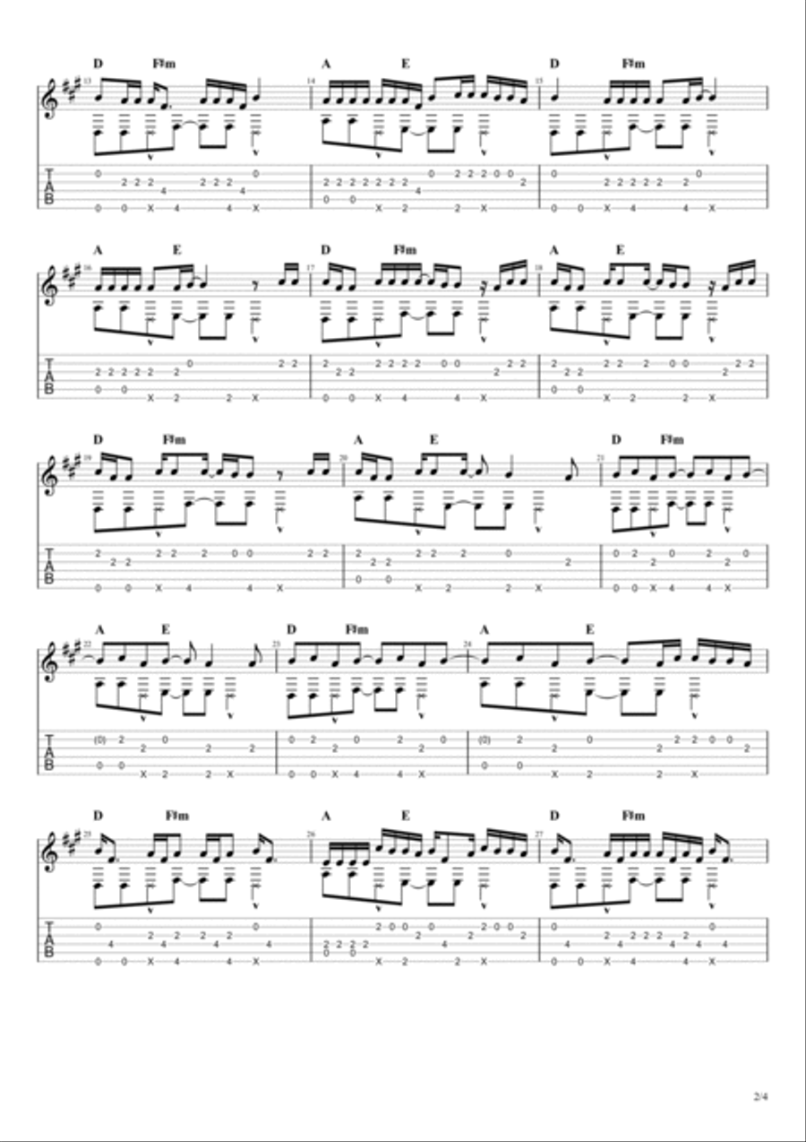 Mood Electric Guitar scores gallery preview page 2
