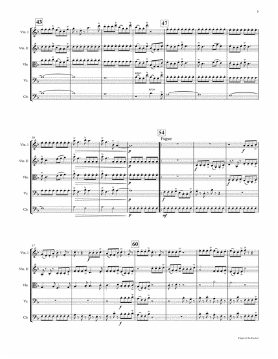 Flight of the Kestrel - for string orchestra String Orchestra scores gallery preview page 5