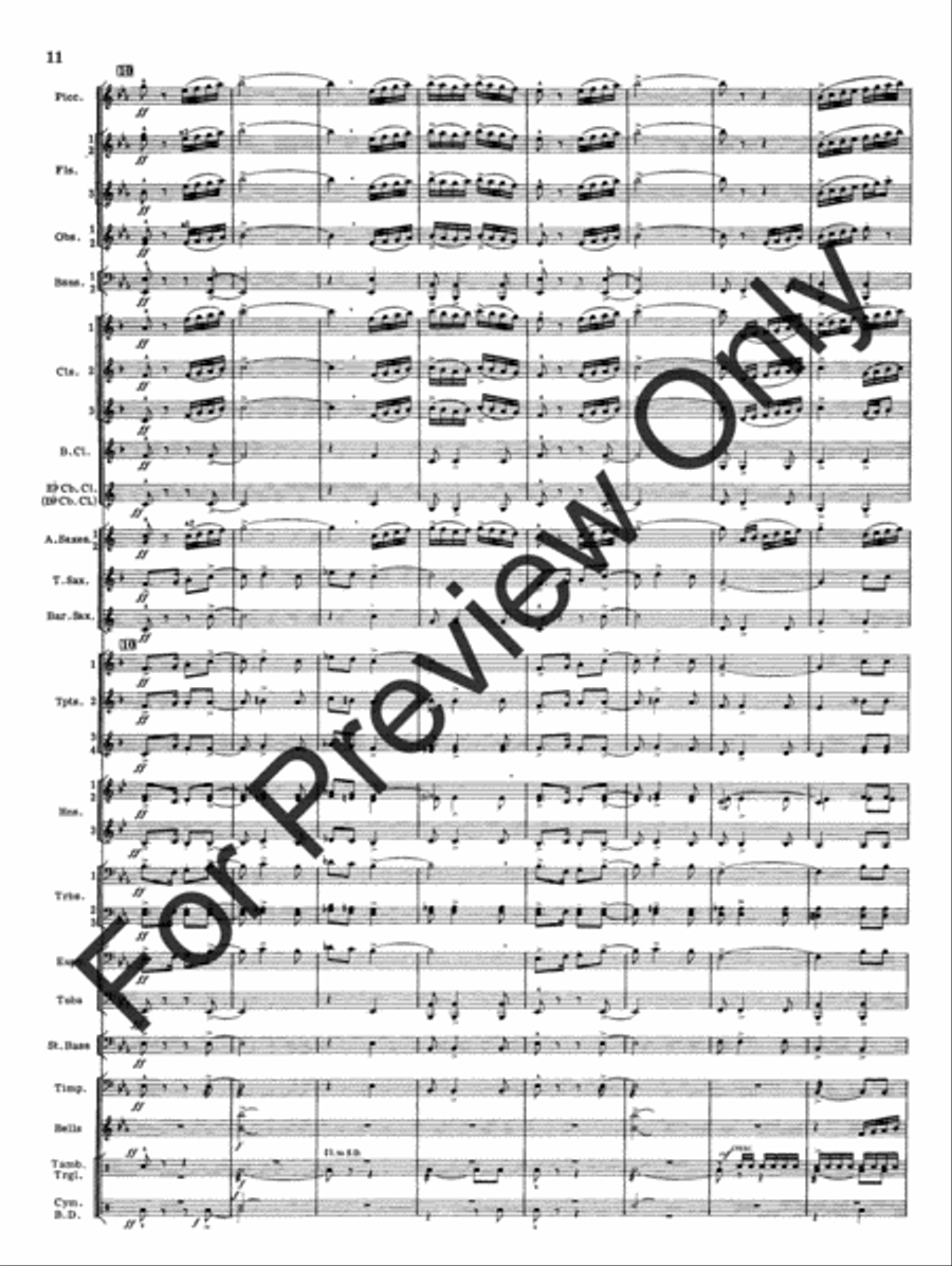 Appalachian Overture (Score) Concert Band scores gallery preview page 13
