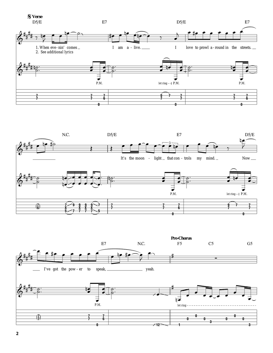 Up All Night Acoustic Guitar scores gallery preview page 2