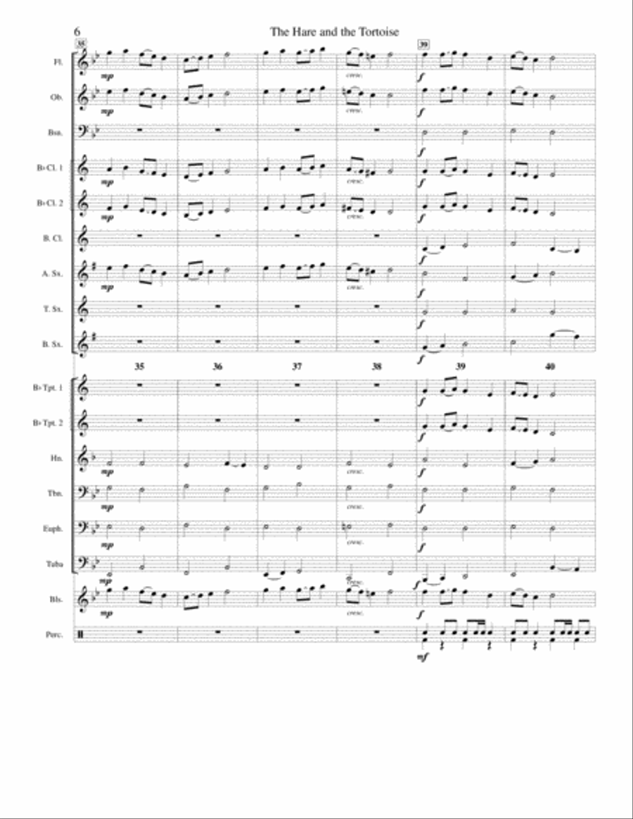 The Hare and the Tortoise Concert Band scores gallery preview page 6