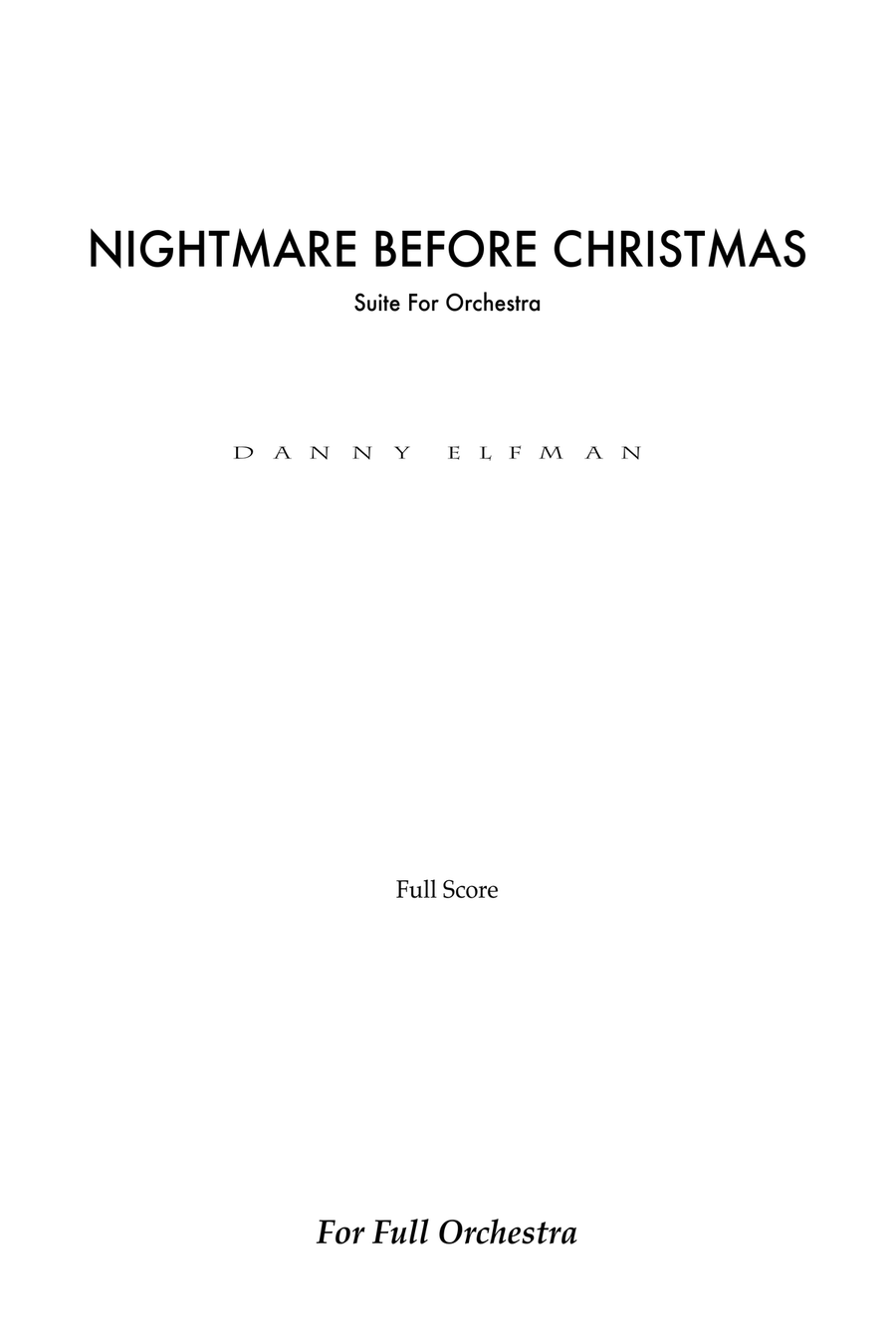 Nightmare Before Christmas (end Titles) Full Orchestra scores gallery preview page 2