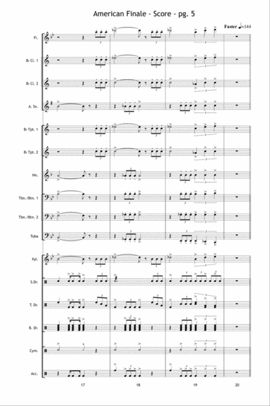 American Finale Marching Band scores gallery preview page 6