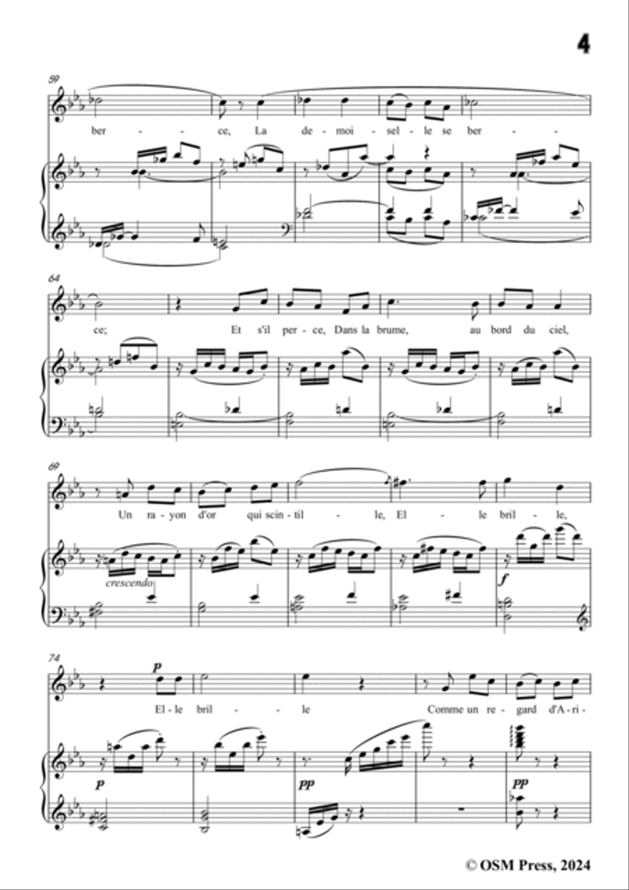 Paladilhe-La Libellule,in E flat Major Voice scores gallery preview page 5