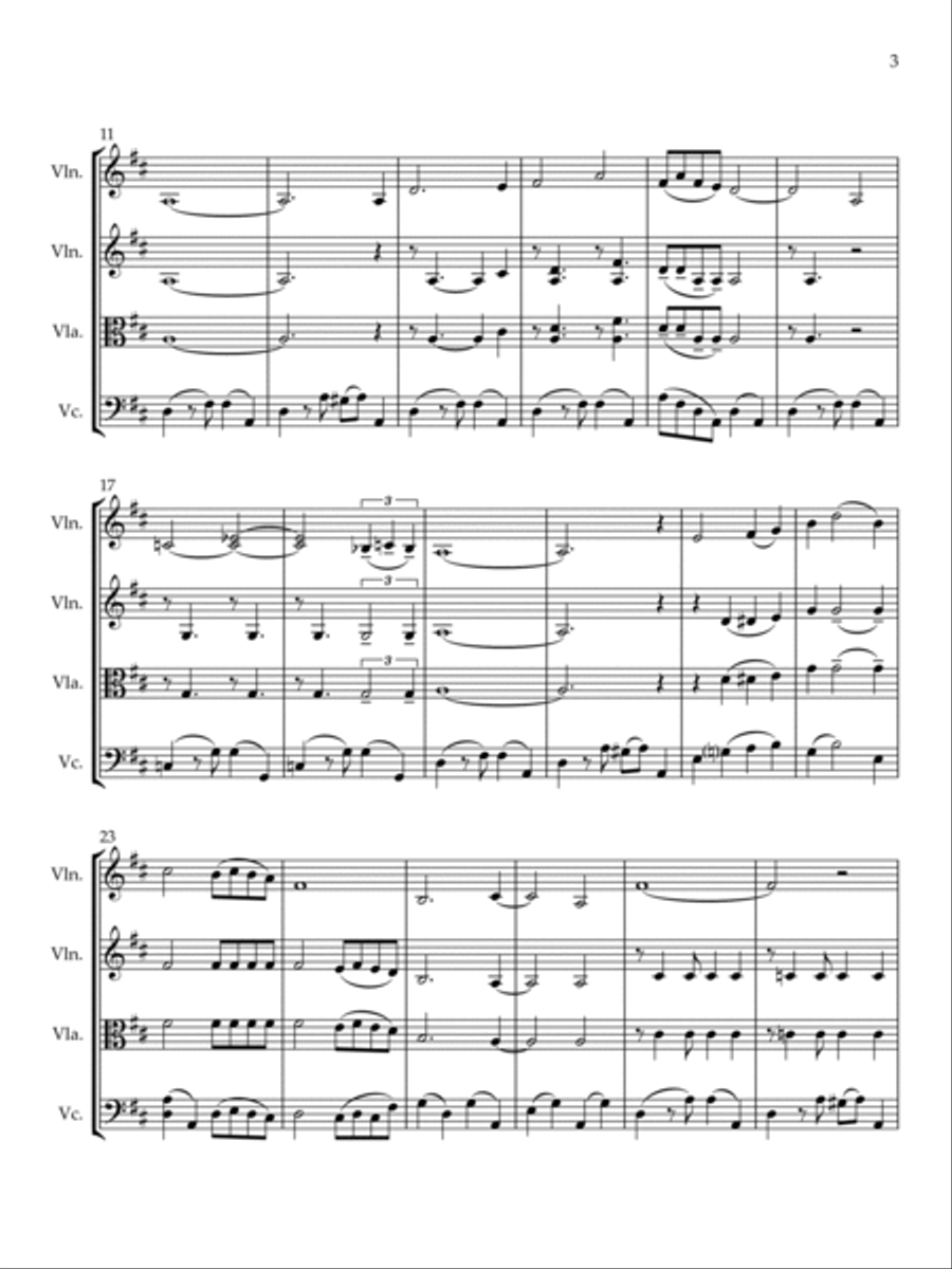 The Breeze And I The Breeze And I String Trio scores gallery preview page 4