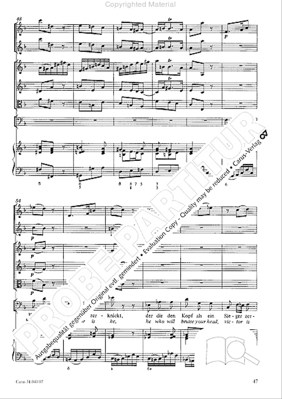 Christ was manifested for this purpose (Dazu ist erschienen der Sohn Gottes) ATB scores gallery preview page 49