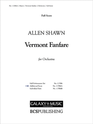 Vermont Fanfare (Additional Score)