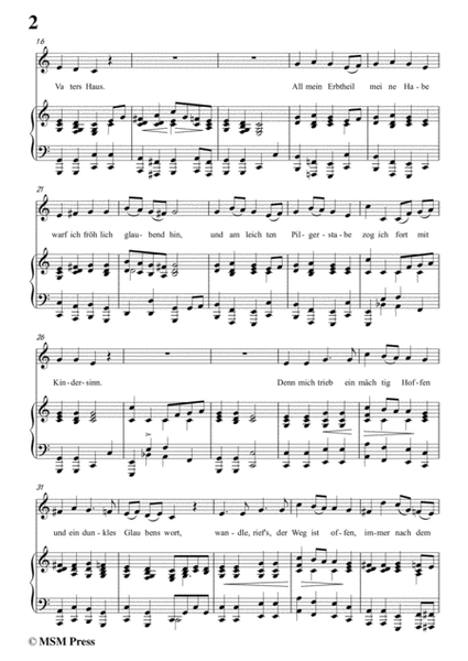 Schubert-Der Pilgrim(Der Pilgrim),Op.37 No.1,in C Major,for Voice&Piano image number null