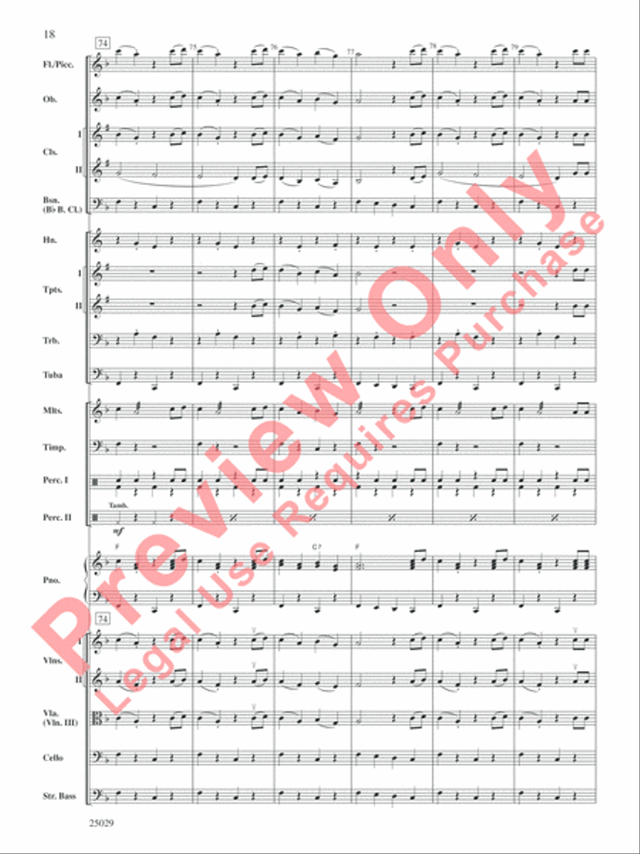 Charlie and the Chocolate Factory, Selections from the Original Movie Soundtrack Full Orchestra scores gallery preview page 19