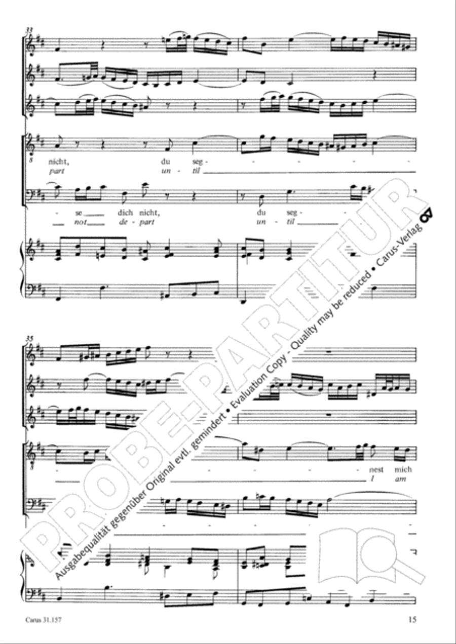 Lord, do not depart until I am blessed (Ich lasse dich nicht, du segnest mich denn) TB scores gallery preview page 16