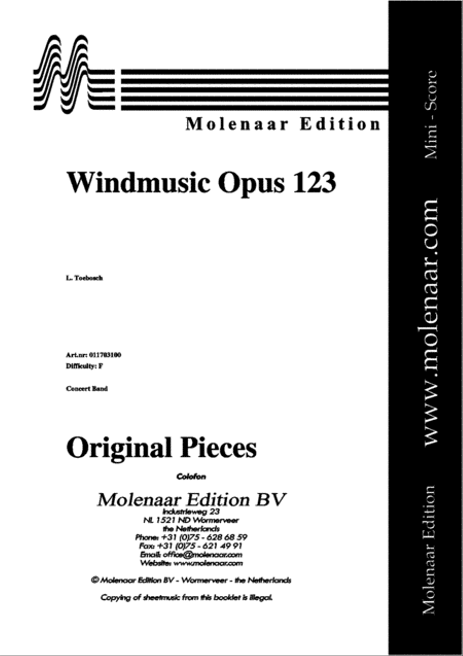 Windmusic Opus 123 Windmusic Opus 123 Concert Band scores gallery preview page 2