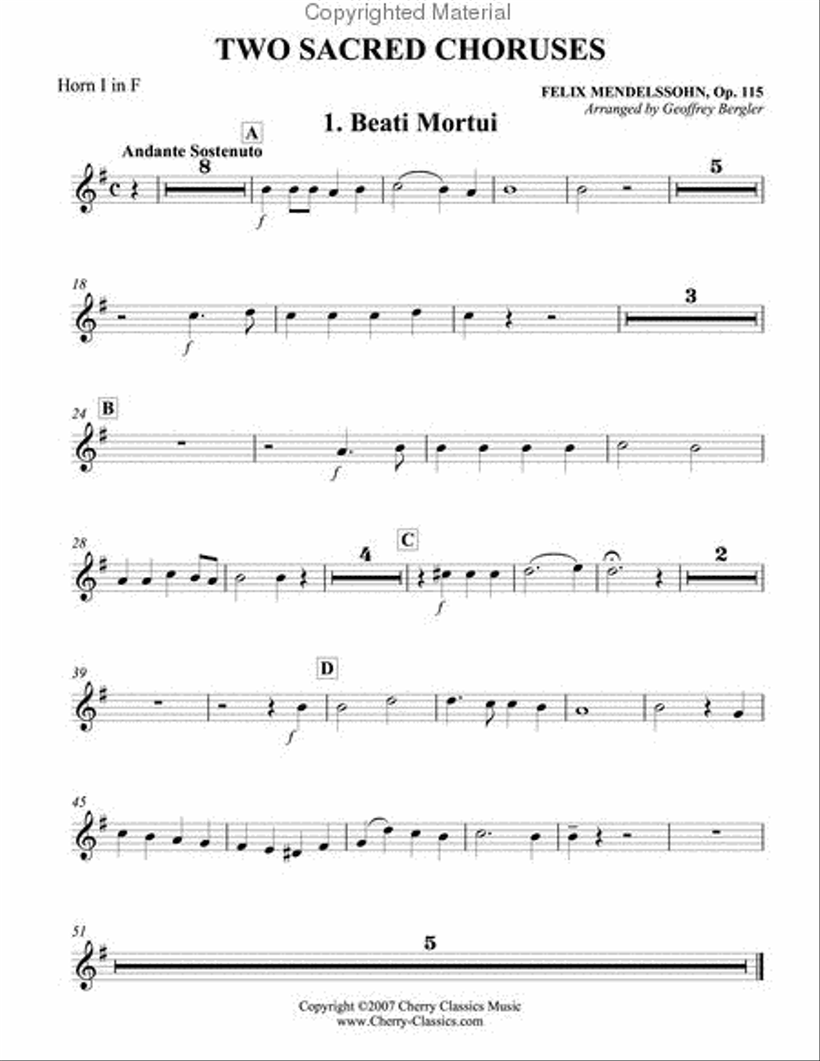 Two Sacred Choruses, Op. 115 Choir scores gallery preview page 6