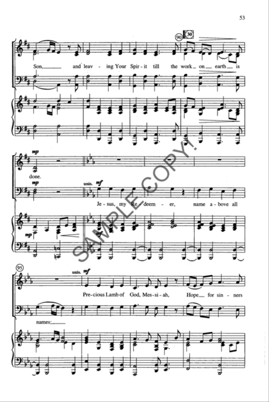 Shadow of the Cross 4-Part scores gallery preview page 39