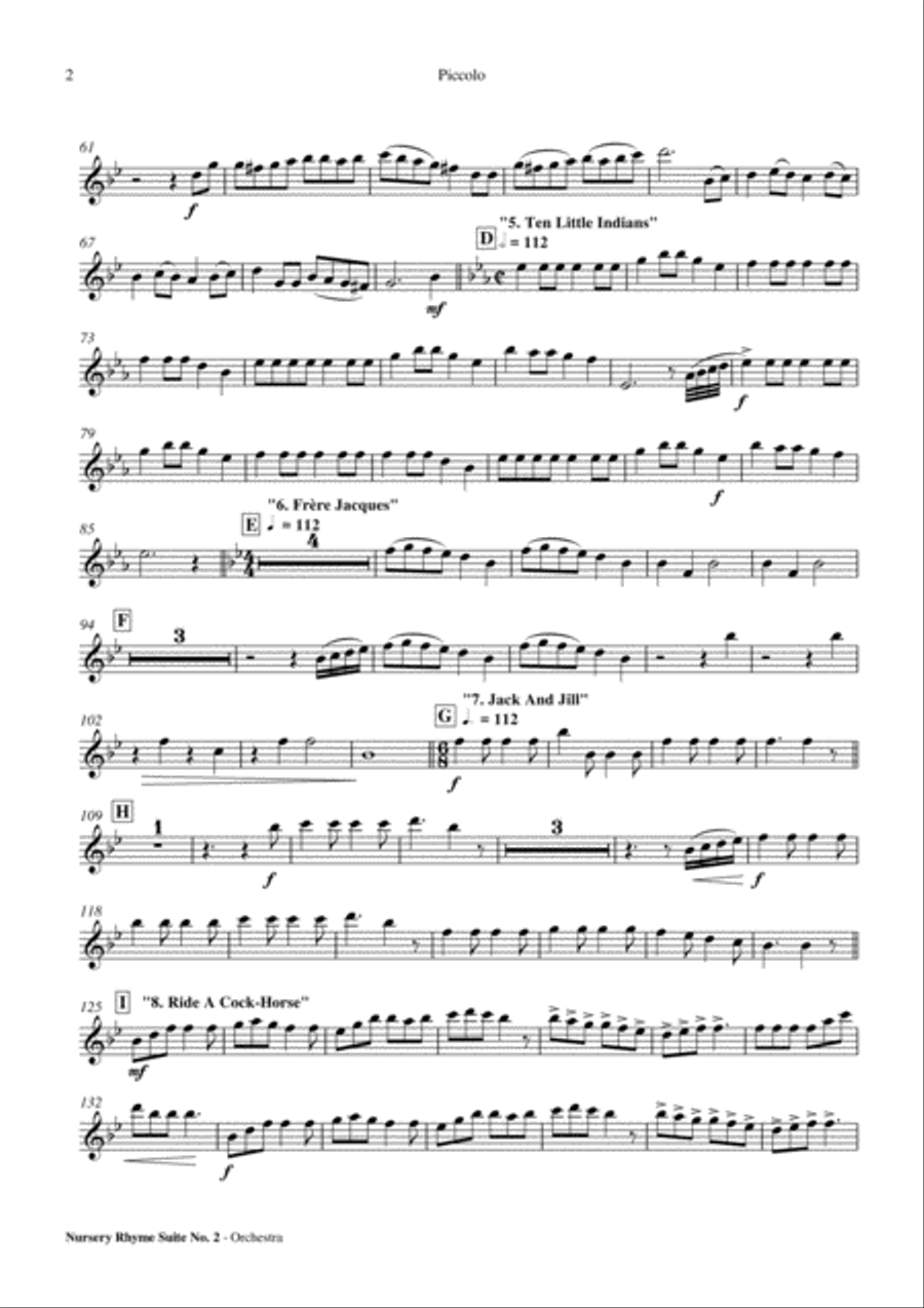 Nursery Rhyme Suite No. 2 - Orchestra Score and Parts Full Orchestra scores gallery preview page 3