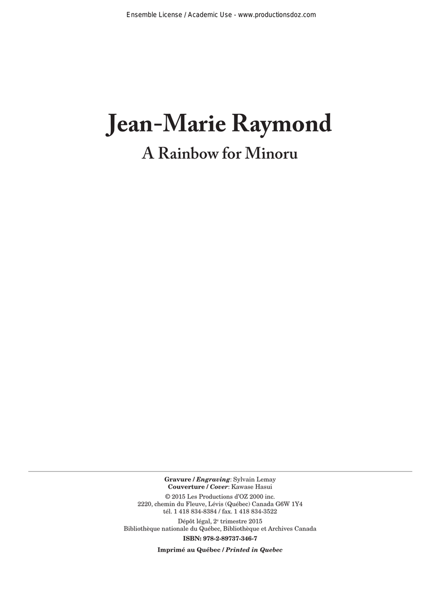 A Rainbow for Minoru Classical Guitar scores gallery preview page 1