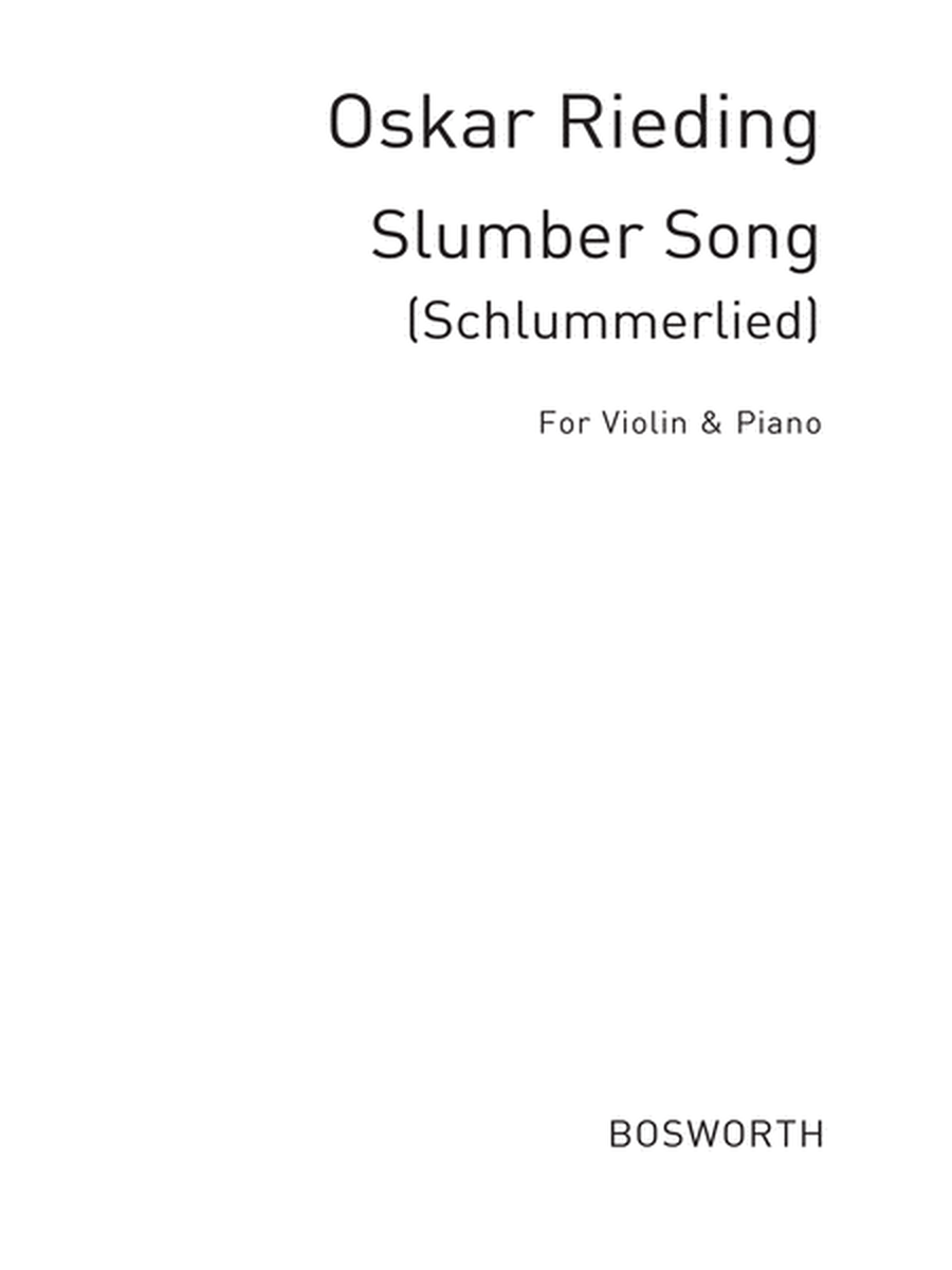 Slumber Song Op.22 No.1