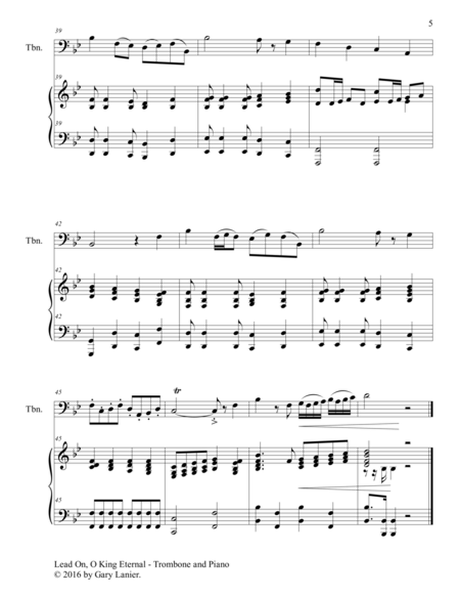 Gary Lanier: 3 GREAT HYMNS, Set III (Duets for Trombone & Piano) image number null