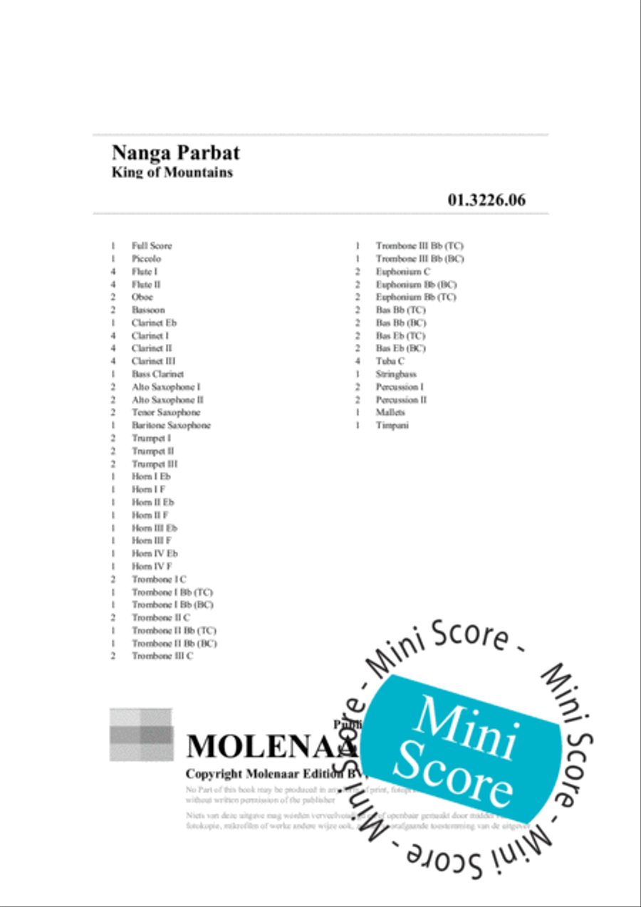 Nanga Parbat Concert Band scores gallery preview page 4