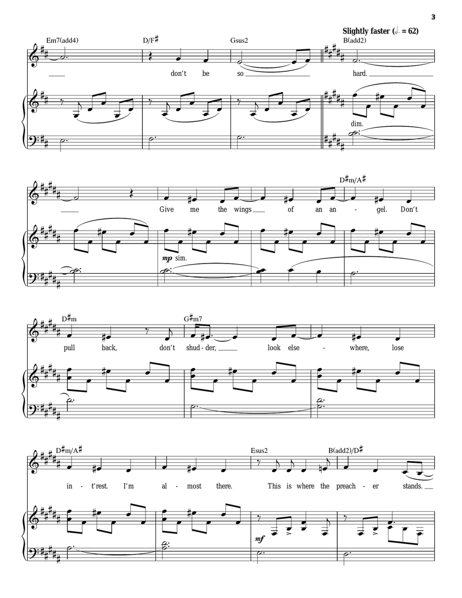 Look At Me Piano, Vocal scores gallery preview page 3
