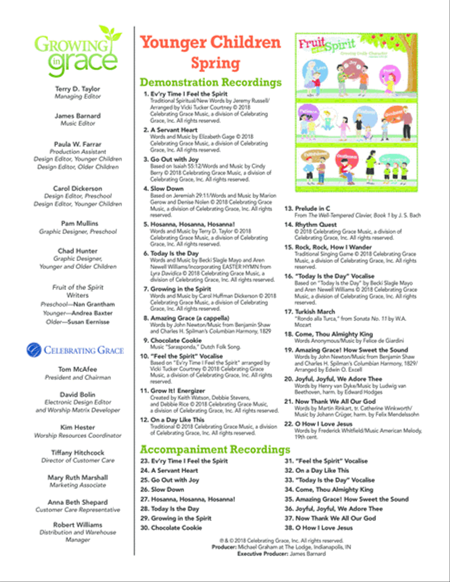 Fruit of the Spirit: Younger Children - Spring Unison Choir scores gallery preview page 3